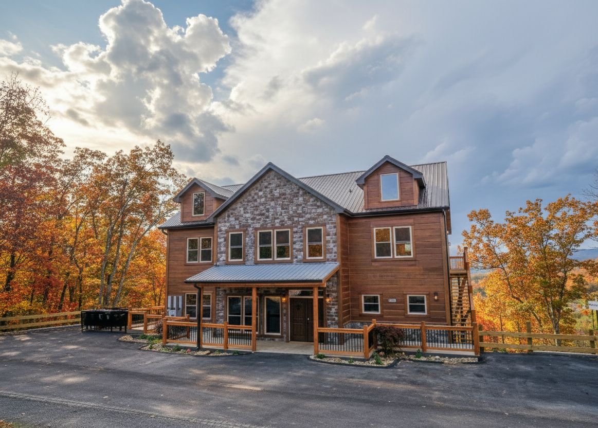 Beautiful, Impressive Custom Built Luxury Mountain Home in the Smoky Mountains, East Tennessee.
